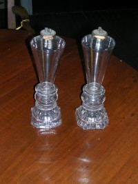 Two Whale Oil Lamps