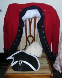 Ofiicer’s Cutaway Coat and Tri-Corn Hat