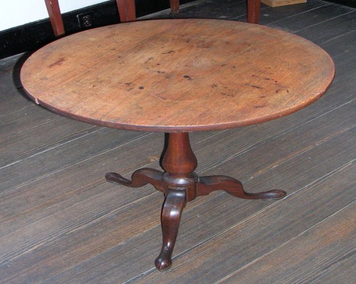 Walnut Tripod Candlestand