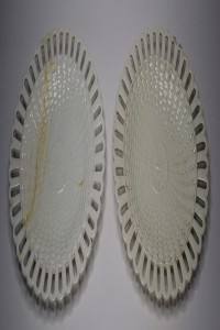 Two Wedgewood Creamware Plates