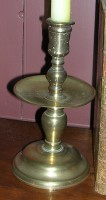 Brass Candlestick of Flemish Origin