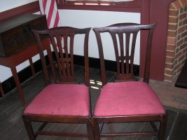 Pair of Walnut Chippendale Chairs