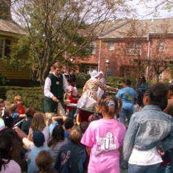 Exterior photo, elementary school group