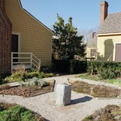 Exterior photo, herb garden in winter