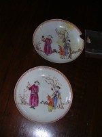 Two Export Tea Bowls (Saucers)