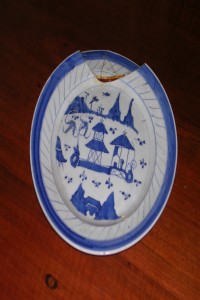 Three Large Canton Plates