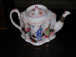 New Hall Butterfly Tea Pot
