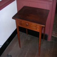 Walnut Table with Drawer