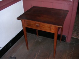 Walnut Table with Drawer