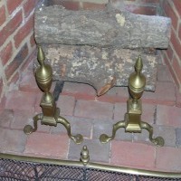Penny Foot Andirons