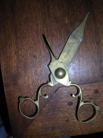 Brass Wick Trimmers and Tray