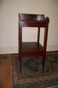 Cherry Hepplewhite Dressing Stand